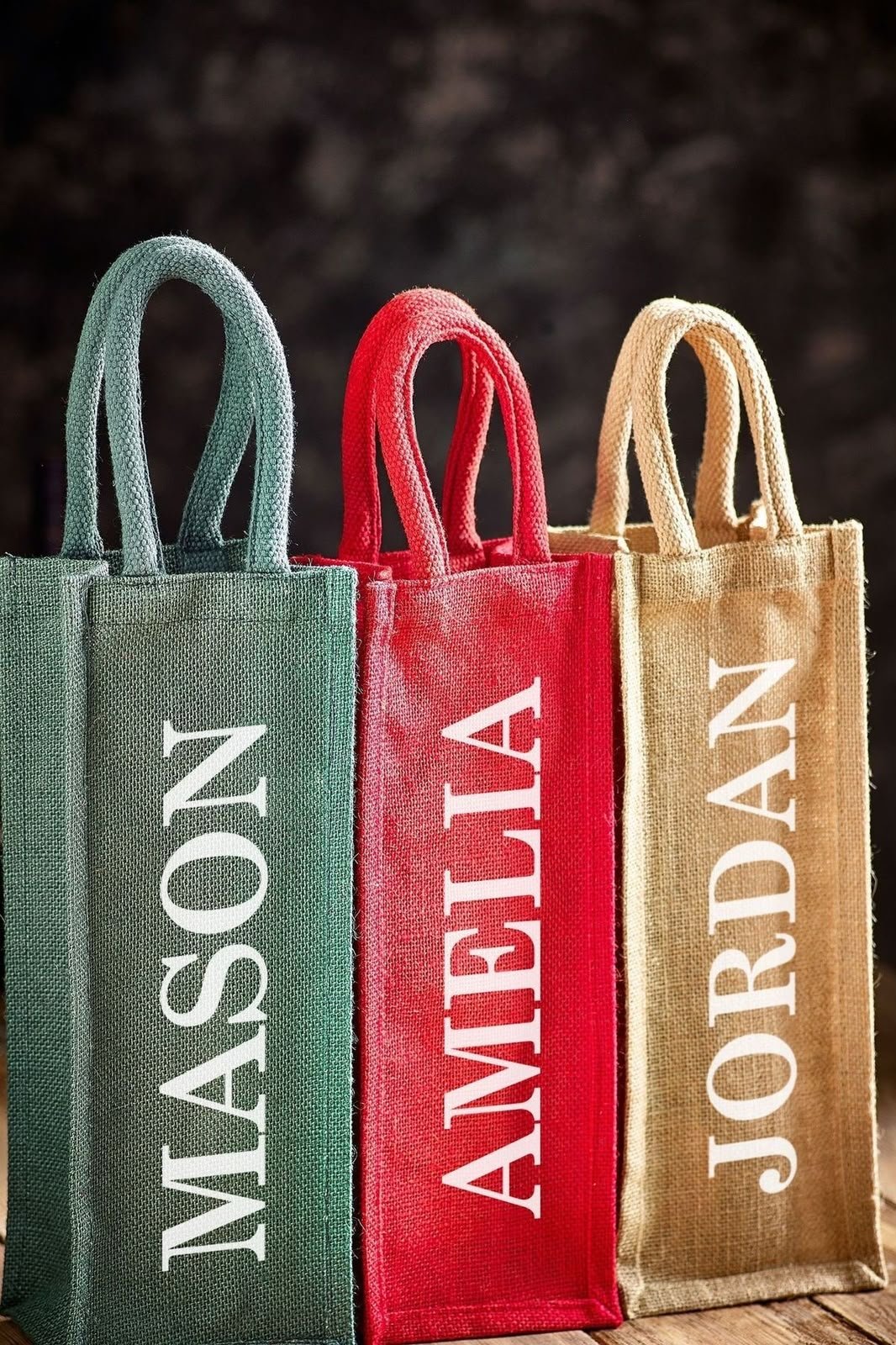 Personalized Name Bottle Bag