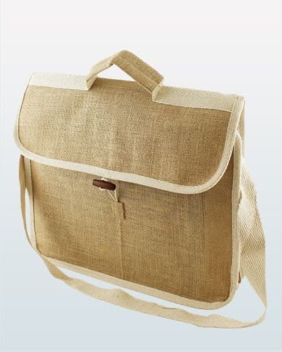 Jute conference bag front view